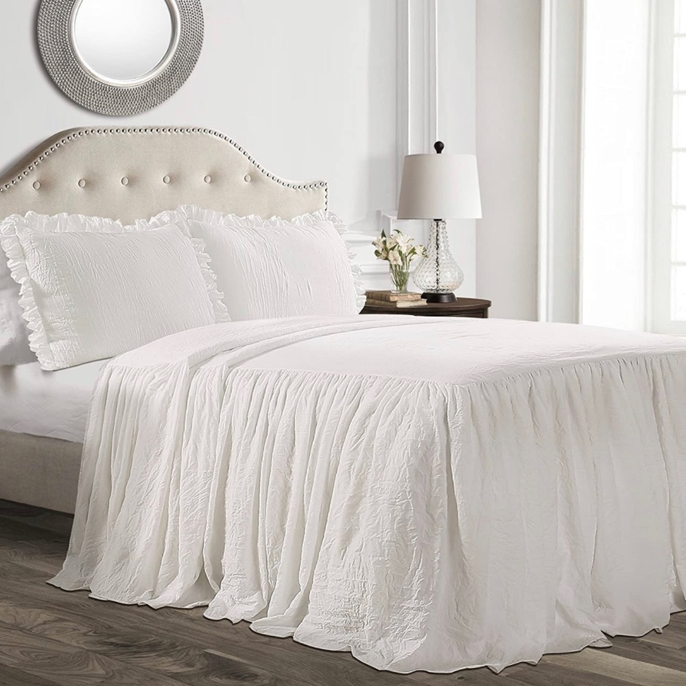 Ruffle Skirt Bed Sheet Set Full Size